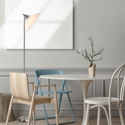 Stehlampe mit einstellbaren Lampenkopf, silber, HOMCOM | yomonda