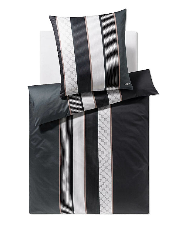 JOOP! Bettwäsche 2 teilig – Cornflower Stripes, Comfort-Satin, Baumwolle, Jacquard Bettwäsche schwarz Gr. 135 x 200 + 80 x 80 | 04029058742218 JOOP! Bettwäsche 2 teilig – Cornflower Stripes, Comfort-Satin, Baumwolle, Jacquard Bettwäsche schwarz Gr. 135 x 200 + 80 x 80 | 04029058742218