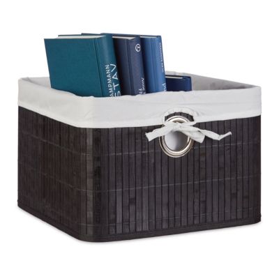 1 x Aufbewahrungskorb Bambus Regalkorb Allzweckkorb Aufbewahrungsbox