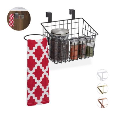 Einhängekorb aus Metall, schwarz, relaxdays | yomonda