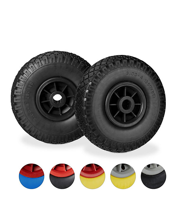 relaxdays 2 x Sackkarrenrad schwarz | 04052025335670 relaxdays 2 x Sackkarrenrad schwarz | 04052025335670