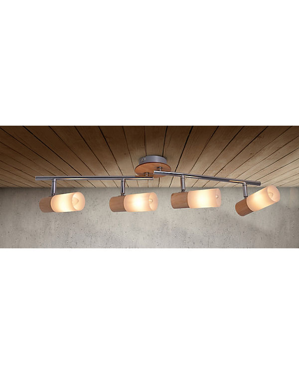 Näve „4-flammige Deckenleuchte „“Todtnau“““ beige/silber | 04003222871720 Näve „4-flammige Deckenleuchte „“Todtnau“““ beige/silber | 04003222871720