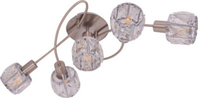 Näve „5-flammige Deckenleuchte „“Josefa“““ silber | 04003222875704