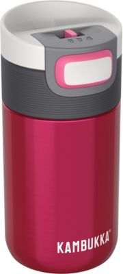 Image of KAMBUKKA® Edelstahl-Isolierbecher ETNA 3 in 1 Snapclean® Raspberry 300 ml beere