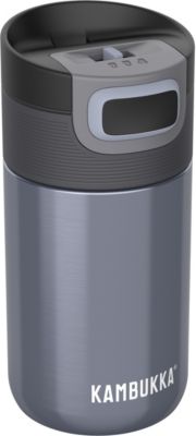 Image of KAMBUKKA® Edelstahl-Isolierbecher ETNA 3 in 1 Snapclean® Blue Steel 300 ml blau
