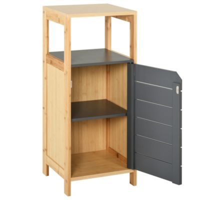 Badezimmerschrank, grau, HOMCOM | yomonda
