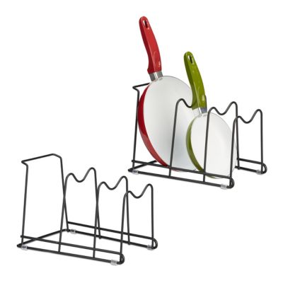 2 x Pfannenhalter, Topfdeckelhalter, Topfhalter, Pfannen Halterung