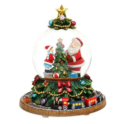 Sigro Schneekugel mit bewegter Eisenbahn 14,5 x 18 x 14,5 cm bunt | 04046183565352
