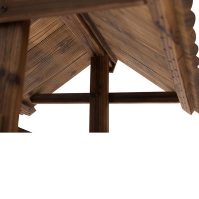 Gartenbrunnen mit regulierbarem Wasserfall, braun, Outsunny | yomonda