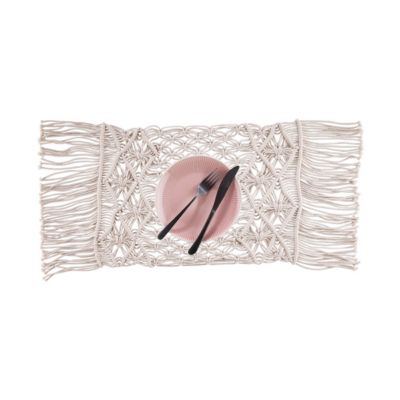 BUTLERS MACRAMÉ Platzset L 48 x B 33cm creme | 04035644445111