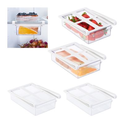 4 x Kühlschrank Organizer Kühlschrankfach Kühlschrankbox
