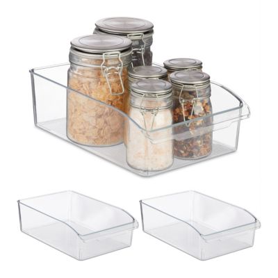 3 x Küchen Organizer Kühlschrankkorb Küchenschrank
