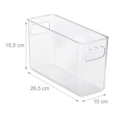 4x Kühlschrank Organizer Küchen Organizer schmal Kühlschrank Einsatz
