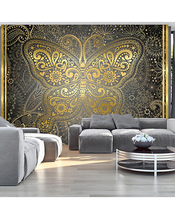artgeist Fototapete Golden Butterfly mehrfarbig Gr. 400 x 280 | 05902157112153 artgeist Fototapete Golden Butterfly mehrfarbig Gr. 400 x 280 | 05902157112153
