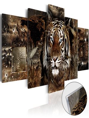artgeist Acrylglasbild Guard of the Jungle [Glass] mehrfarbig Gr. 200 x 100 | 05902157043792