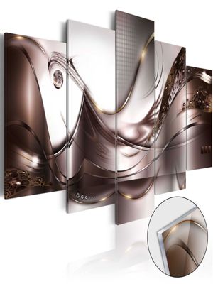 artgeist Acrylglasbild Golden Storm [Glass] mehrfarbig Gr. 200 x 100 | 05902157040920