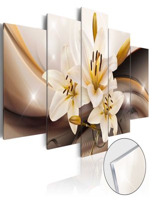 artgeist Acrylglasbild Shiny Lily [Glass] mehrfarbig Gr. 200 x 100 | 05902157041934