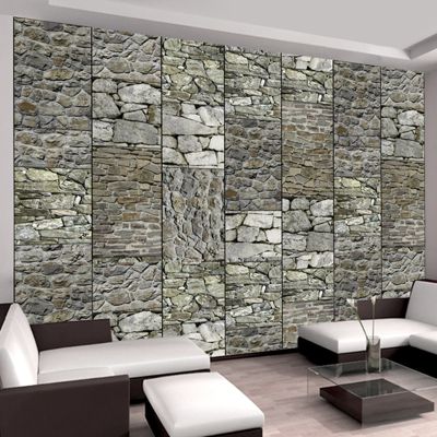 artgeist Fototapete Gray stones grau Gr. 50 x 1000 | 05902157251579