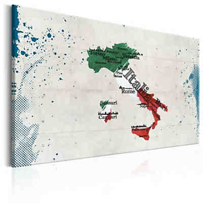 Wandbild Map: Italy