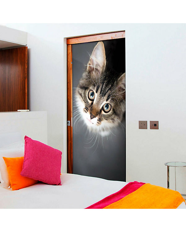 artgeist Türtapete Charming Kitten mehrfarbig Gr. 90 x 210 | 05902157051971 artgeist Türtapete Charming Kitten mehrfarbig Gr. 90 x 210 | 05902157051971