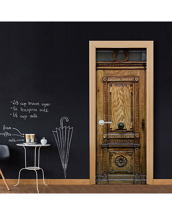 artgeist Türtapete Medieval Entrance braun/silber Gr. 90 x 210 | 05902157052572 artgeist Türtapete Medieval Entrance braun/silber Gr. 90 x 210 | 05902157052572