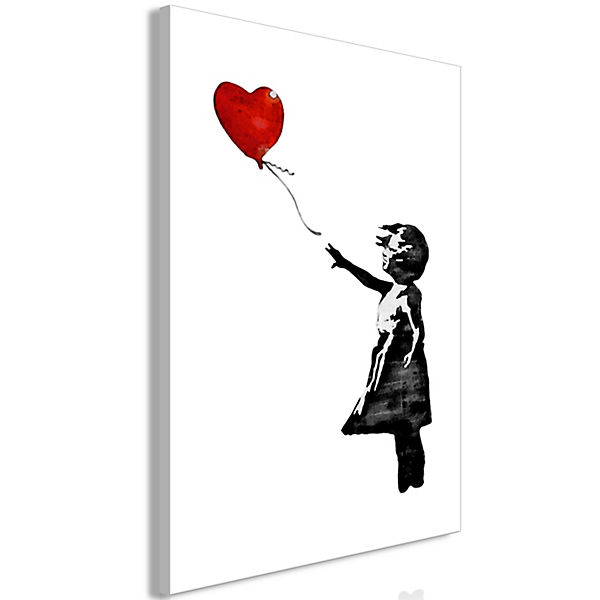 Wandbild Banksy: Girl with Balloon (1 Part) Vertical