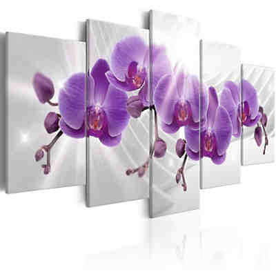 Wandbild Abstract Garden: Purple Orchis