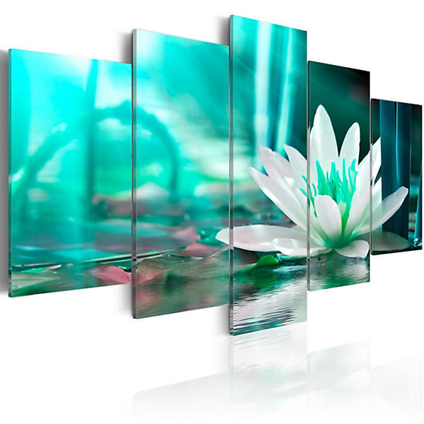 Wandbild Turquoise Lotus