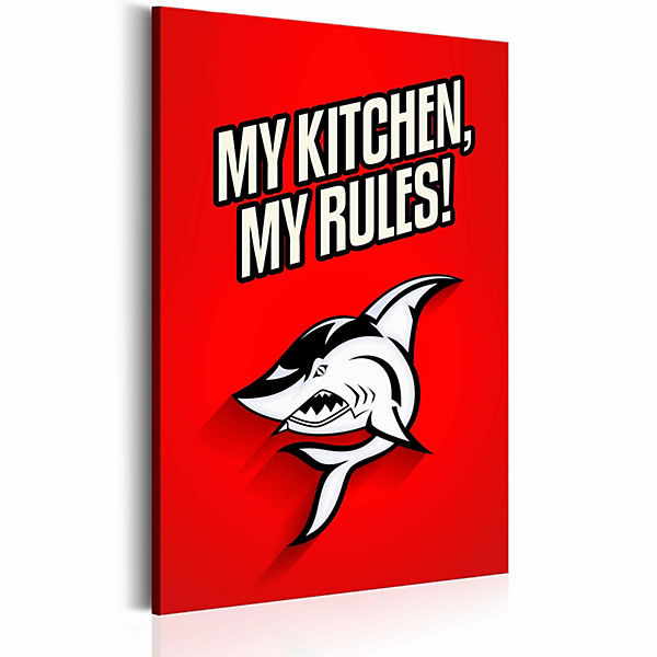 Wandbild My kitchen, my rules!