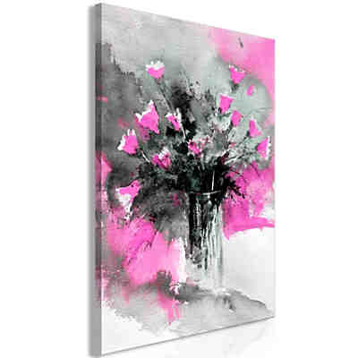 Wandbild Bouquet of Colours (1 Part) Vertical Pink