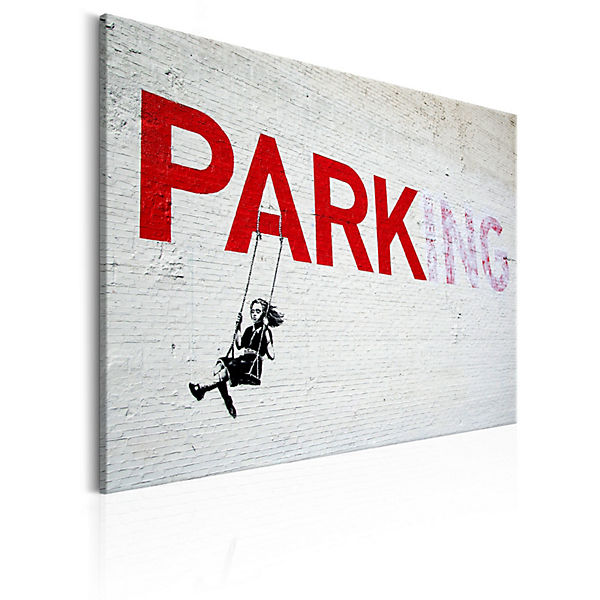 Wandbild Parking Girl Swing by Banksy