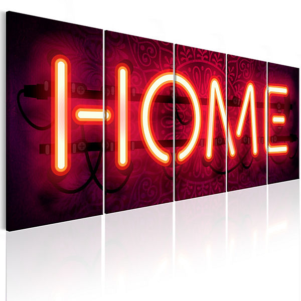 Wandbild Home Neon
