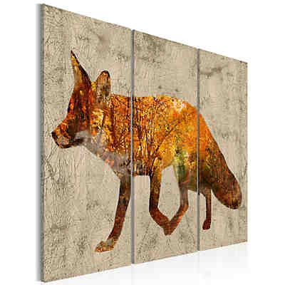 Wandbild Fox in The Wood