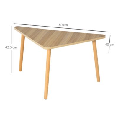 Couchtisch im 4er Set, beige, HOMCOM | yomonda