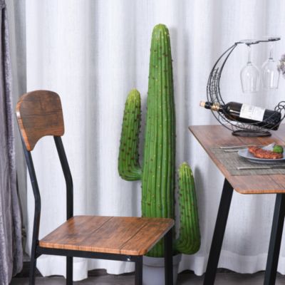 Esszimmergarnitur mit 1 Tisch und 2 Stühle, braun, HOMCOM | yomonda