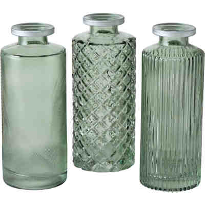 6-tlg. Set Glas-Vase "Adore" H13xØ5cm
