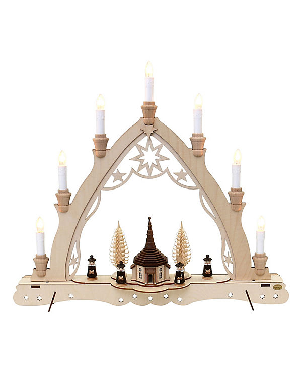 Sigro Holz-Schwibbogenecke Seiffener Kirche 51 x 10 x 45 cm natur | 04046183659402 Sigro Holz-Schwibbogenecke Seiffener Kirche 51 x 10 x 45 cm natur | 04046183659402
