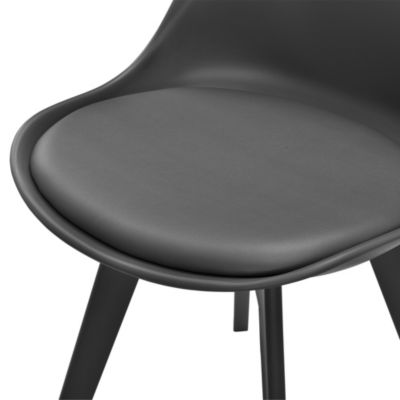 Polsterstühle Esszimmerstühle 6er Set aus Kunstleder Stuhl in