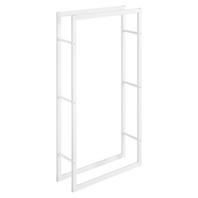 Kaminholzregal Brennholzregal in verschiedenen Farben und Größen, weiß