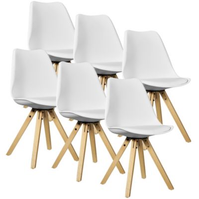 Polsterstühle Esszimmerstühle 2er/6er Set aus Kunstleder Design Stuhl