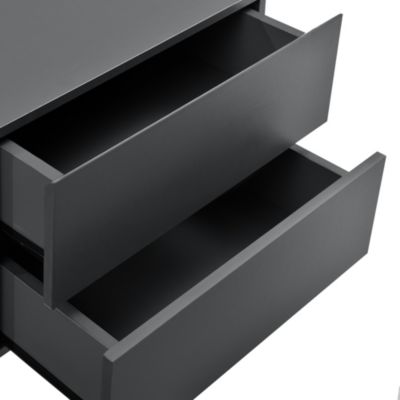 Wandschrank Wandregal Nachttisch 40x29x30cm mit 2 Schubladen in