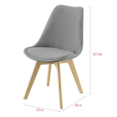 2er-Set Design Esszimmerstühle 97x42cm in verschiedenen Farben