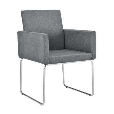 Esszimmerstuhl mit Armlehnen 6er Set Stoff Textil Polster Stuhl in