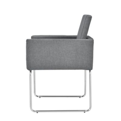 Esszimmerstuhl mit Armlehnen 2er Set Stoff Textil Polster Stuhl in