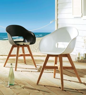 Outdoor-Stuhl Karl Gartenstühle, weiß, PUREDAY | yomonda