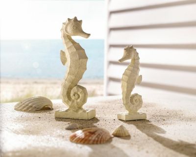 Deko-Figur Seepferdchen, beige, | yomonda