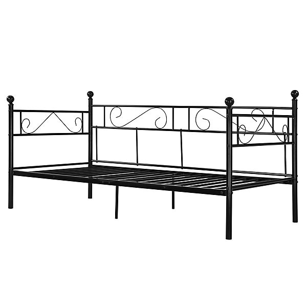Tagesbett Einzelbett 90x200 Metallbett, Greenforest Full Bed Frame Assembly Instructions