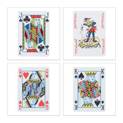 Pokerkarten Plastik Kartenspiel Pokerblatt Kartendeck Profi wasserfest 54 Karten 