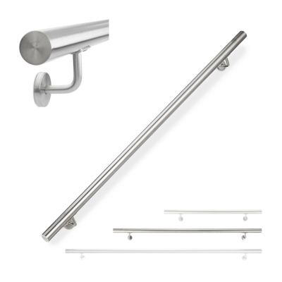 Handlauf Edelstahl, silber, relaxdays | yomonda