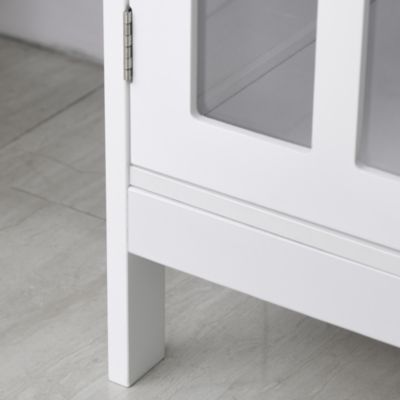 Küchenschrank mit Glastüren, weiß, kleankin | yomonda